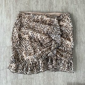 ZARA ANIMAL PRINT SKIRT